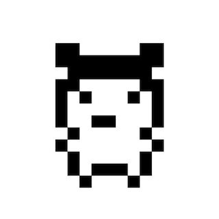 pixel art pet on OLED display